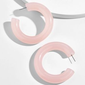 BNWT bauble bar acrylic hoop earrings